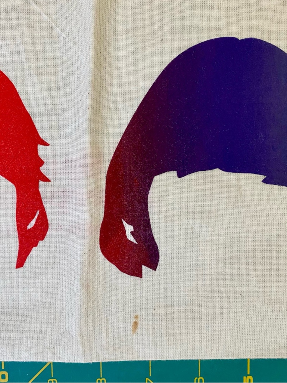 Beetles Tote Bag. Rainbow colors. Silk screened in California. - Picture 6 of 11